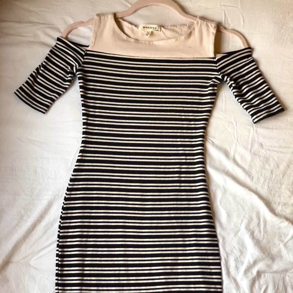 Body con cream dress